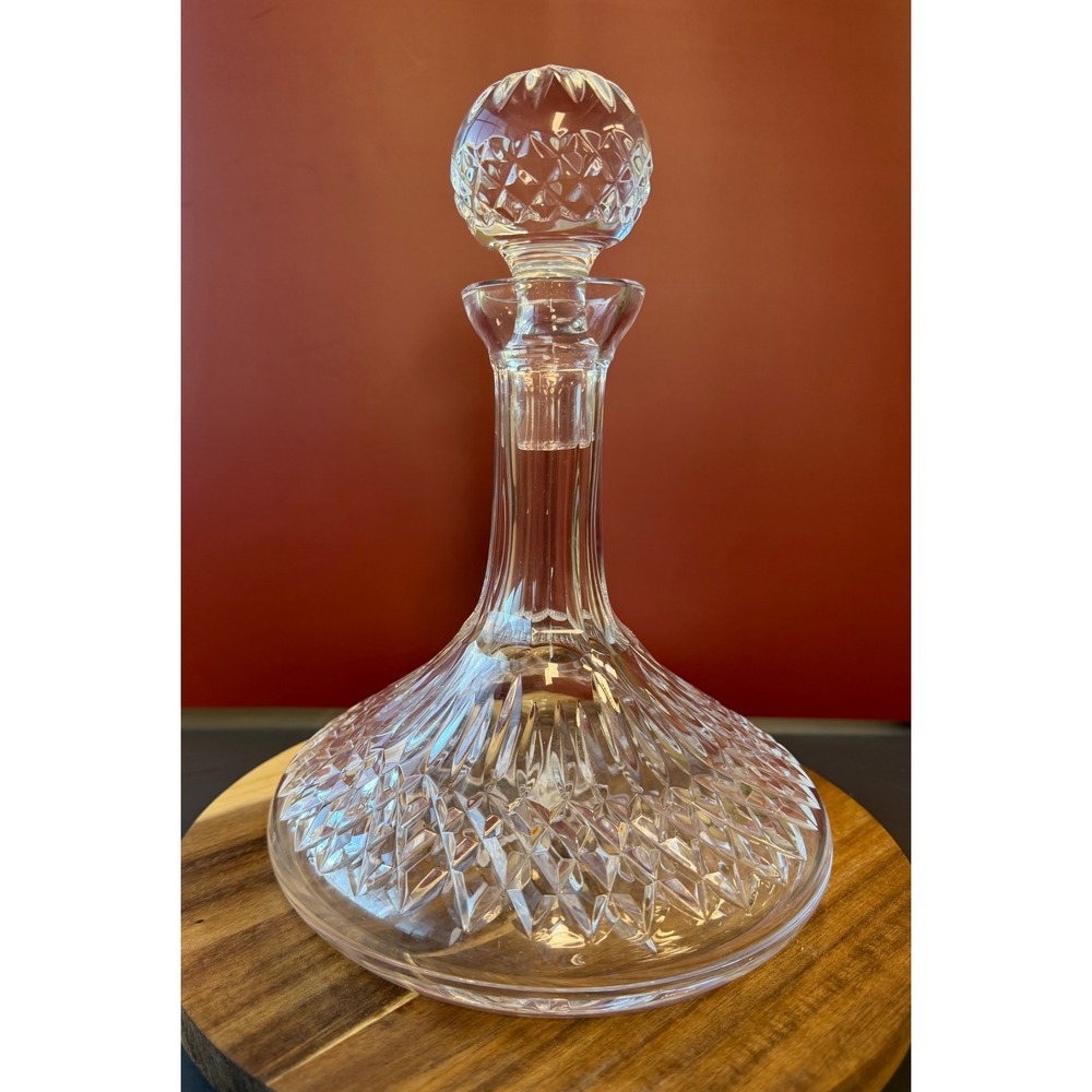 Vintage Waterford Crystal Lismore Pattern Ships Decanter